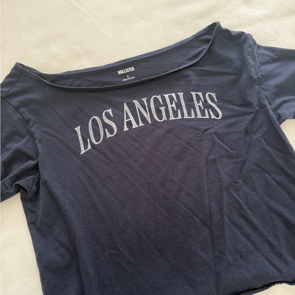 Hollister Dark Blue Los Angeles Tee